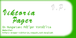 viktoria pager business card